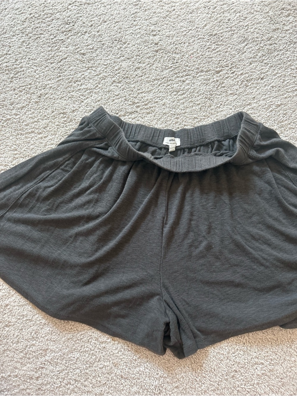 Aerie textured Women's Dark Gray Lounge Shorts